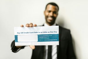 Diagram showing a debt payoff method with steps for tackling finances.