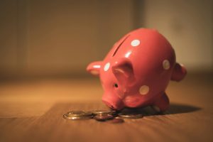 Graphic showing concept of doubling savings rate painlessly.